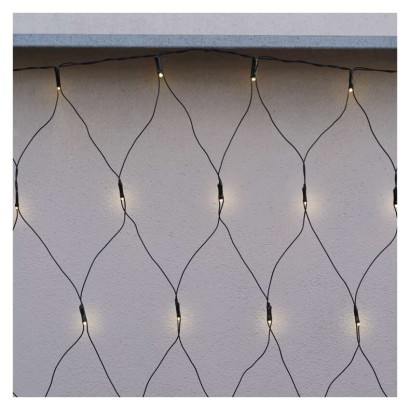 Standartinė LED jungiamoji girlianda – tinklinė, 1,5x2 m, lauko, šiltai balta