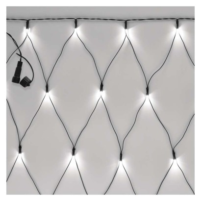 Standartinė LED jungiamoji girlianda – tinklinė, 1,5x2 m, lauko, šaltai balta
