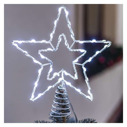 Standard LED ühendatav jõulutäht, 28,5 m, õue/tuppa, külm valge