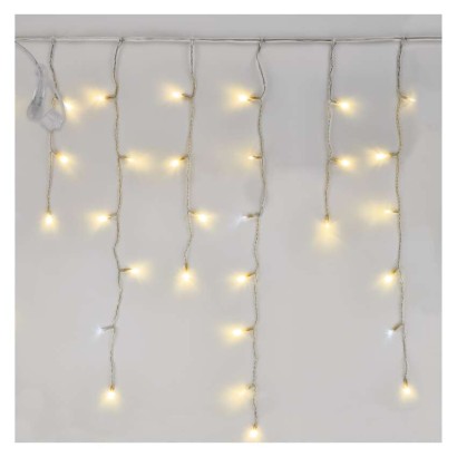Standard LED spojovací řetěz blikající – rampouchy, 2,5 m, venkovní, teplá/studená bílá