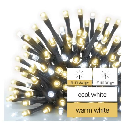 Standard LED Verbindungskette, 10 m, Außen, warm-weiß/Kaltweiß