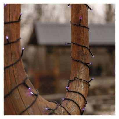 Standard LED Verbindungskette, 10 m, Außen/Innen, violett