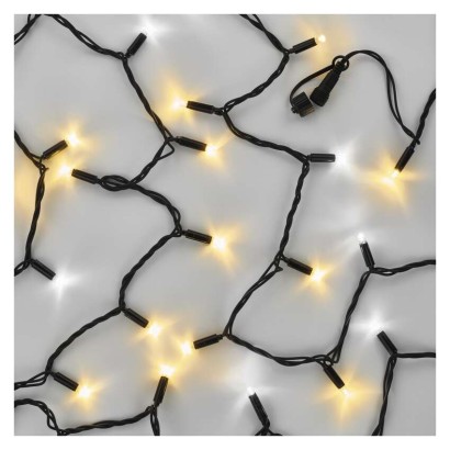 Profi LED Verbindungskette blinkend, 10 m, Außen, warmweiß/Kaltweiß