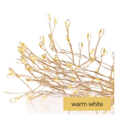 LED Weihnachtliche Nano-Kette – Igel, 2,4 m, 3x AA, Innen, warm-weiß, Timer