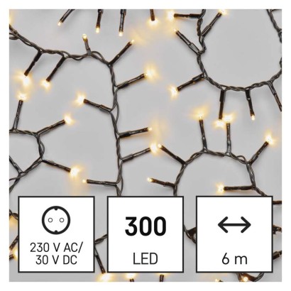 LED kalėdinė girlianda – ežiukas, 6 m, lauko ir vidaus, šiltai balta, laikmatis
