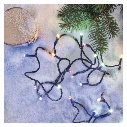 LED Weihnachtliche Lichterkette, 18 m, Außen/Innen, Multicolor, Programme