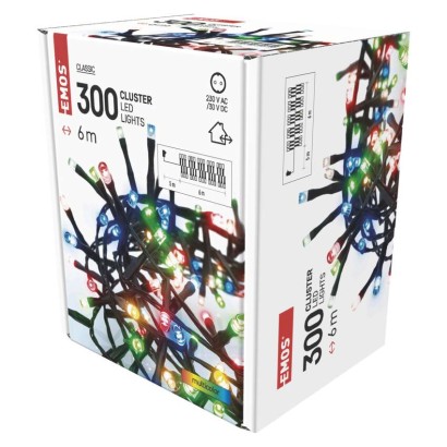 LED Weihnachtliche Lichterkette – Igel, 6 m, Außen/Innen, Multicolor, Timer