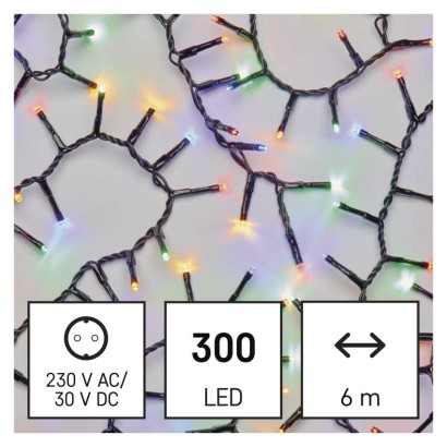 LED Weihnachtliche Lichterkette – Igel, 6 m, Außen/Innen, Multicolor, Timer