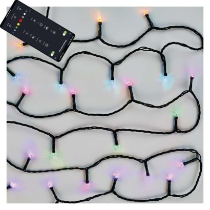 GoSmart LED božična veriga, 12 m, zunanja in notranja, RGB, programi, časovnik, WiFi