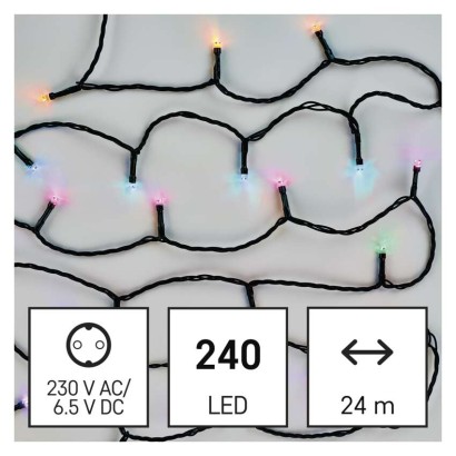 GoSmart LED Weihnachtliche Lichterkette, 24 m, Außen/Innen, RGB, Programme, Timer, WiFi