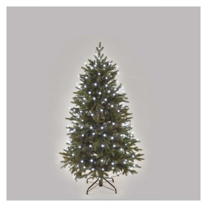 LED Weihnachtslichterkette Cherry – Kugeln, 20 m, Außen und Innen, Kaltweiß, Programme