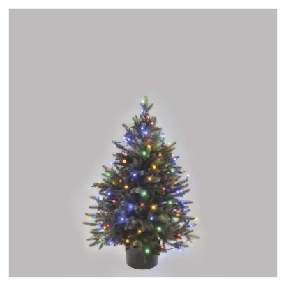 LED vánoční cherry řetěz – kuličky, 8 m, venkovní i vnitřní, multicolor, programy, časovač