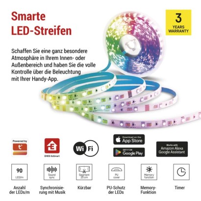 GoSmart LED-Streifen WiFi 2m, 11W, 750lm, RGB/CCT
