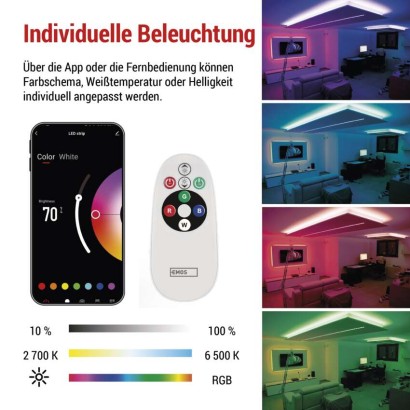GoSmart LED-Streifen WiFi 2m, 11W, 750lm, RGB/CCT