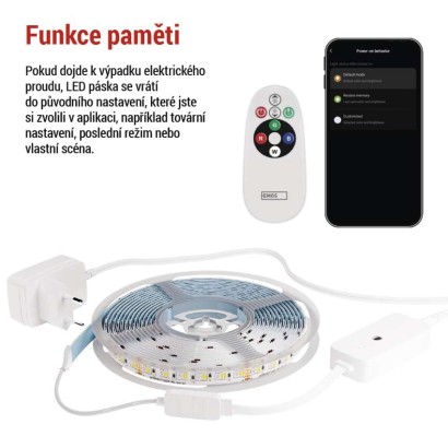 GoSmart LED pásek WiFi 5 m, 21W, 1400lm, RGB/CCT