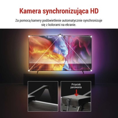 GoSmart Oświetlenie Ambilight LED RGB do TV 55'' (139 cm)