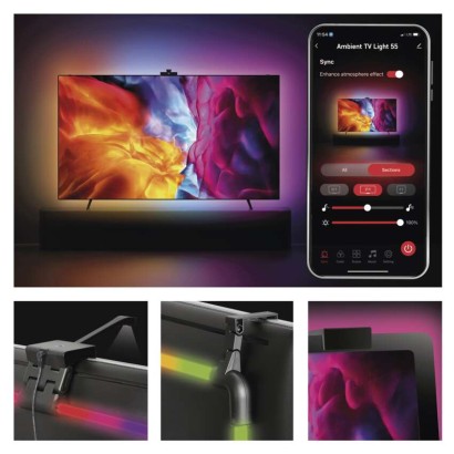 GoSmart Ambient LED RGB Beleuchtung für TV 55“ (139 cm)