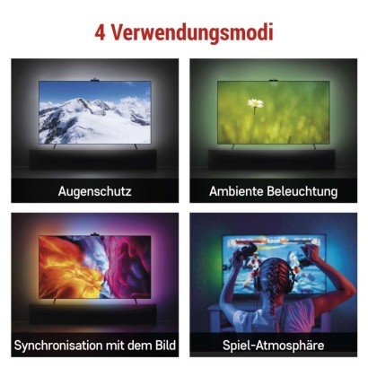 GoSmart Ambient LED RGB Beleuchtung für TV 65“ (164 cm)