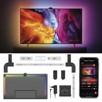 GoSmart Ambient LED RGB Beleuchtung für TV 65“ (164 cm)