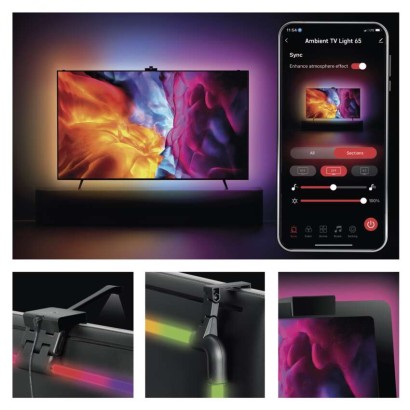 GoSmart Ambient LED RGB Beleuchtung für TV 65“ (164 cm)