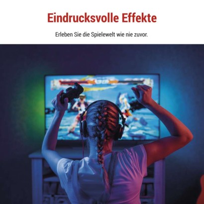 GoSmart Ambient LED RGB Beleuchtung für TV 75“ (189 cm)