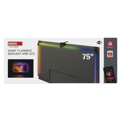 GoSmart Ambient LED RGB Beleuchtung für TV 75“ (189 cm)
