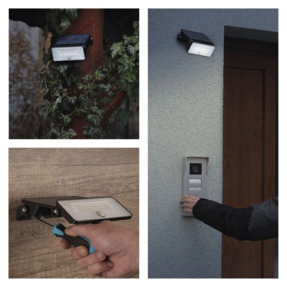 EMOS LED SOLAR reflektor hordozható SOLO, PIR, 1000lm IP54 természetes fehér