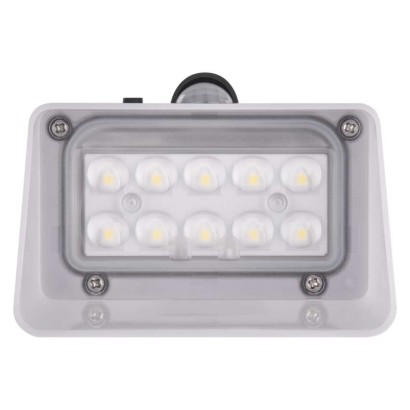 Solarna LED svetilka LUNIS s senzorjem gibanja, črna, nevtralna bela