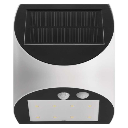 Solární LED svítidlo LUMI s pohybovým čidlem, bílé, neutrální bílá
