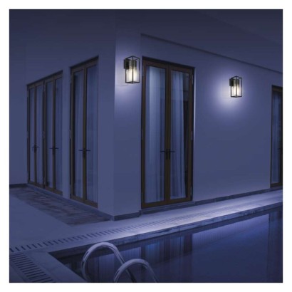 Garten-Wandleuchte TILLIA, 12,8 x 11 x 27 cm, 1 x E27, 15 W