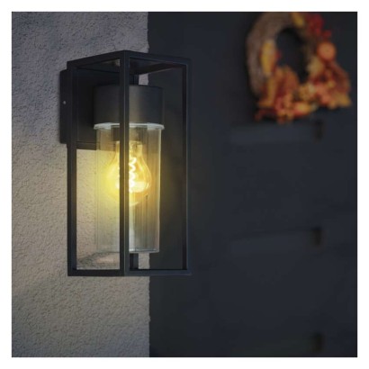 Garten-Wandleuchte TILLIA, 12,8 x 11 x 27 cm, 1 x E27, 15 W