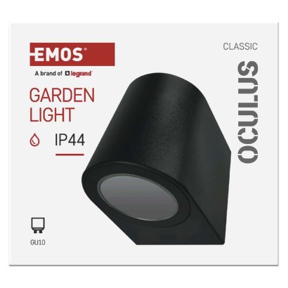 Garten-Wandleuchte OCULUS, 8,8 x 6,7 x 8 cm, 1 x GU10, 1× 7W