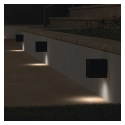 Garten-Wandleuchte OCULUS, 8,8 x 6,7 x 8 cm, 1 x GU10, 1× 7W