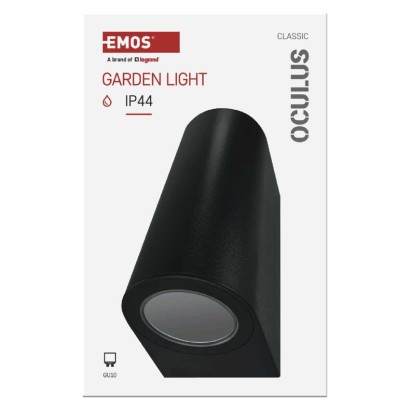 Garten-Wandleuchte OCULUS, 8,8 x 6,7 x 15,3 cm, 2 x GU10, 2× 7W