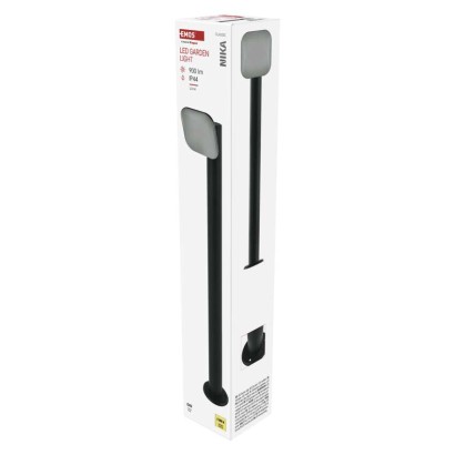 LED Garten-Pollerleuchte NIKA, 12 x 12 x 80 cm, 12,5 W, warmweiß