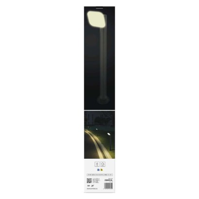 LED Garten-Pollerleuchte NIKA, 12 x 12 x 80 cm, 12,5 W, warmweiß