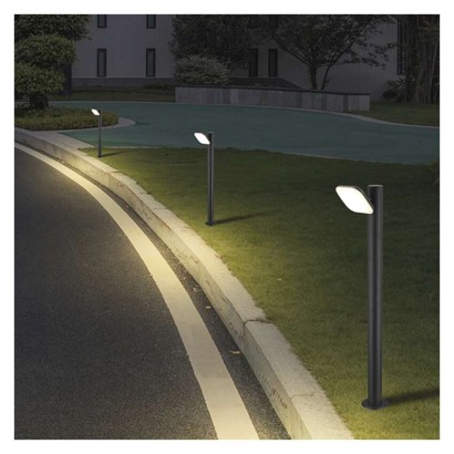 LED Garten-Pollerleuchte NIKA, 12 x 12 x 80 cm, 12,5 W, warmweiß
