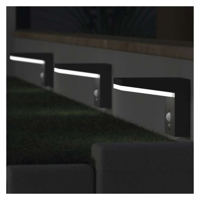 LED Solar-Garten-Wandleuchte VEREA mit Dämmerungssensor, 10,7 x 15,4 x 13 cm