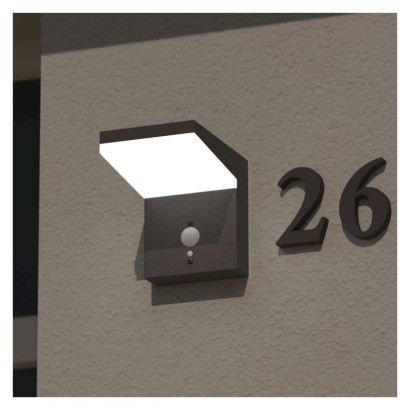 LED Solar-Garten-Wandleuchte VEREA mit Dämmerungssensor, 10,7 x 15,4 x 13 cm