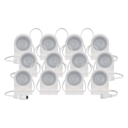 GoSmart LED-Strahler - 255 cm Kette, 12 Teile, 7 W, RGBIC+CCT, dimmbar, WiFi