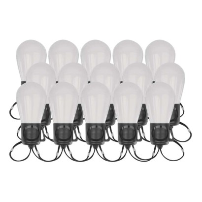 GoSmart LED-Lichterkette – 15× Party-Glühbirnen, 15 m, für außen und innen, RGBIC WiFi