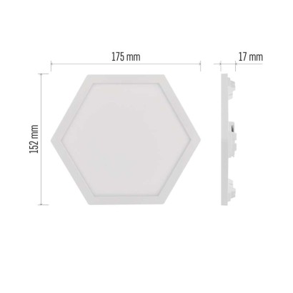 GoSmart LED svietidlo Hexagon, štartovací sada, 10 dielov, 19 W, RGBIC stmievateľné, WiFi