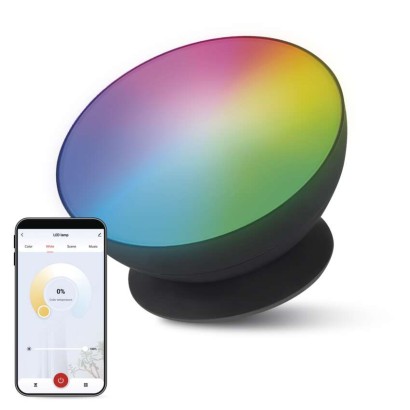 GoSmart LED Ambientelampe, schwarz, warmweiß–kaltweiß/ RGB, WiFi