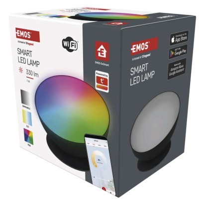 GoSmart LED Ambientelampe, schwarz, warmweiß–kaltweiß/ RGB, WiFi
