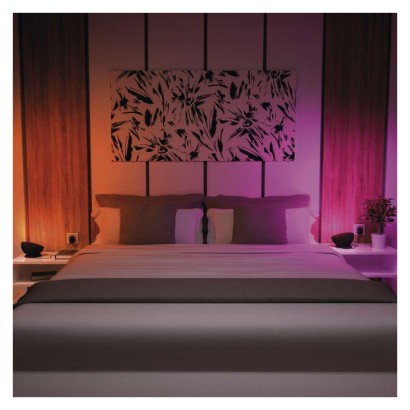 GoSmart LED Ambientelampe, schwarz, warmweiß–kaltweiß/ RGB, WiFi