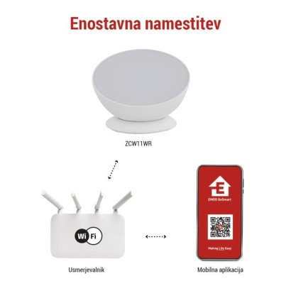 GoSmart LED ambientalna svetilka, bela, topla bela–hladna bela/ RGB, WiFi