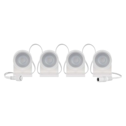 GoSmart LED-Strahler - 85 cm Kette, 4 Teile, 7 W, RGBIC+CCT, dimmbar, WiFi