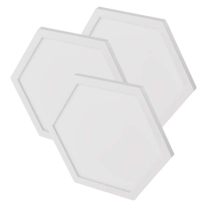 GoSmart LED-Leuchte Hexagon, Erweiterungsset, 3-teilig, 1,8W, RGBIC dimmbar, WiFi