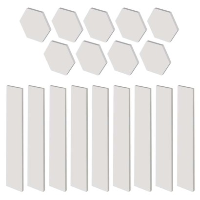 GoSmart LED-Leuchte Lines weiß, 9 Teile, 34 W, RGBIC dimmbar, WiFi