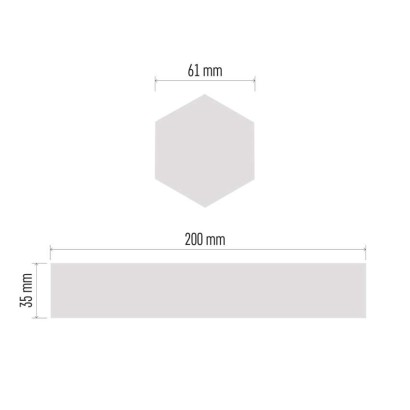 GoSmart LED-Leuchte Lines weiß, 9 Teile, 34 W, RGBIC dimmbar, WiFi